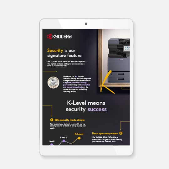 MFP Security - K-Level | Kyocera Annodata